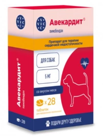 Таблетки Vic Авекардит для собак 5 мг, 28 шт (З)