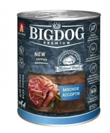 Корм Зоогурман Big Dog Premium для собак мясное ассорти 850 г