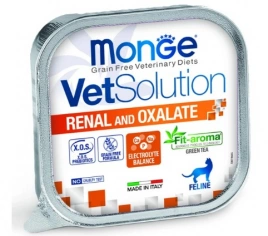 Корм Monge Vet Solution Renal and Oxalate лечение почек для кошек 100 г