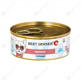 Корм Best Dinner Hepatic для кошек с курицей 100 г