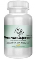 Препарат Лактобифадол Форте, пробиотик для кошек, порошок 50 г