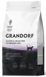 Корм Grandorf Veterinary Diet Hypoallergenic для кошек гиппоаллергенный с кроликом, 2 кг