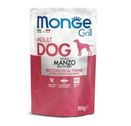 Корм Monge Dog Grill Pouch для собак с говядиной 100 г