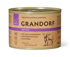 Корм Grandorf для собак паштет из говядины 200 г