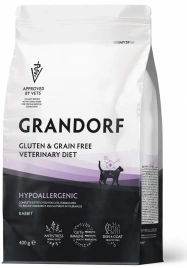 Корм Grandorf Hypoallergenic для кошек при пищевлой аллергии с кроликом 400 г