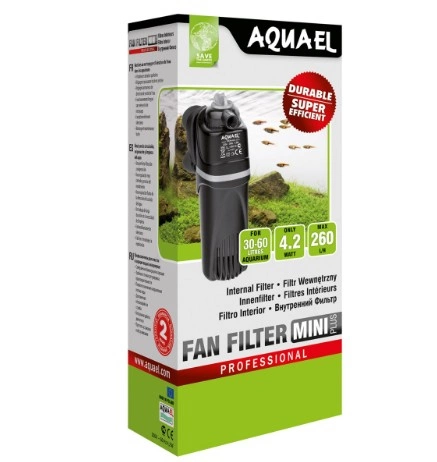 Фильтр внутренний AQUAEL FAN-mini plus 260л/ч до 60л фото 1