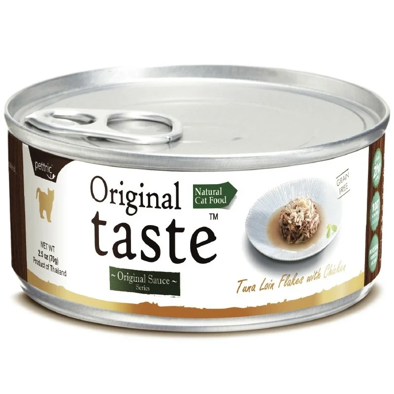 Корм Pettric Original Taste для кошек с тунцом с курицей в соусе 70 г фото 1
