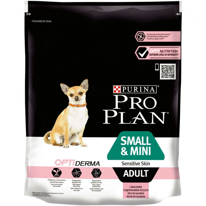 Корм Purina Pro Plan Small & Mini Adult для собак мелких и карликовых пород c лососем 700 г фото 1