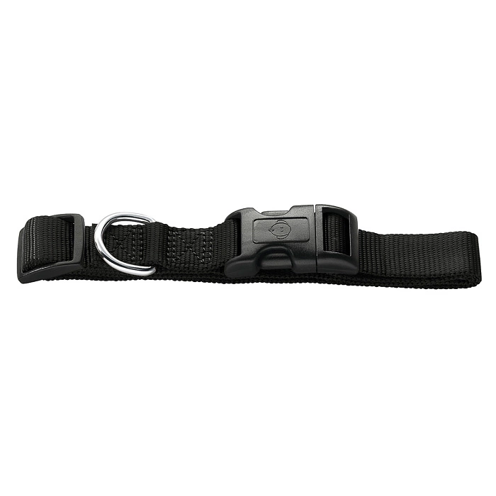 Ошейник для собак Hunter Smart Ecco S (30-45 см) нейлоновый черный фото 1