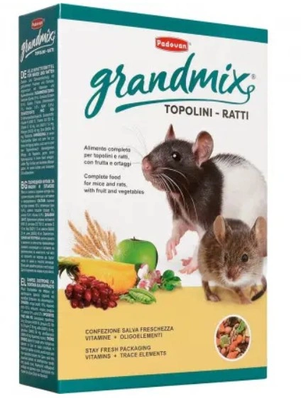 Корм Padovan Grandmix Topolini Ratti для крысс и мышей 400 г фото 1