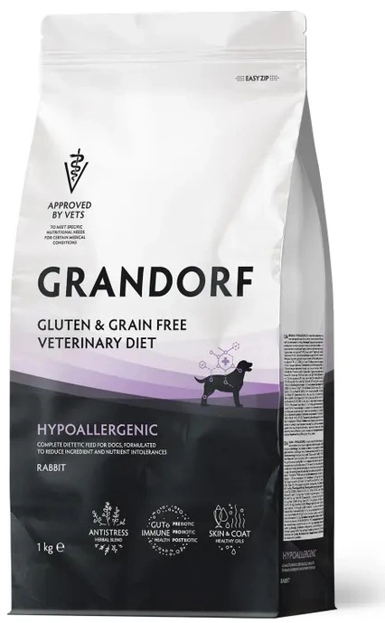 Корм Grandorf Hypoallergenic для собак при пищевой аллергии с кроликом 1 кг фото 1