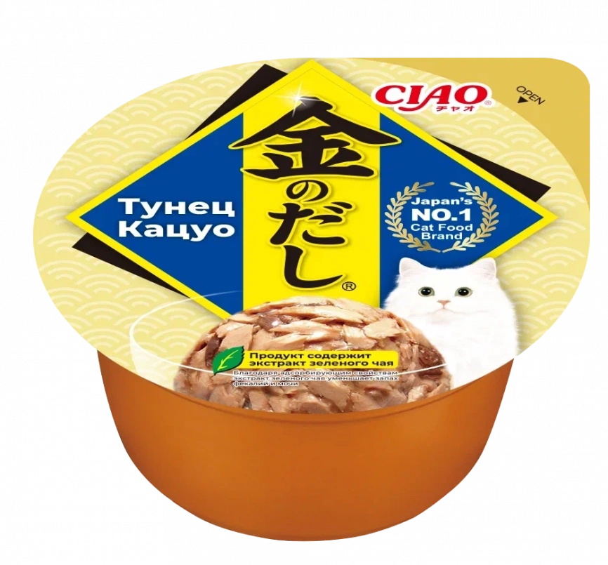 Консервы Inaba Kinnodashi Cup, тунец Кацуо 70 г фото 2