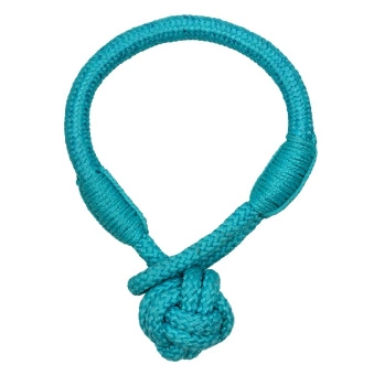 Игрушка Playology Tough Tug Knot для щенков канат ароматом арахиса, цвет голубой, 24 см фото 2