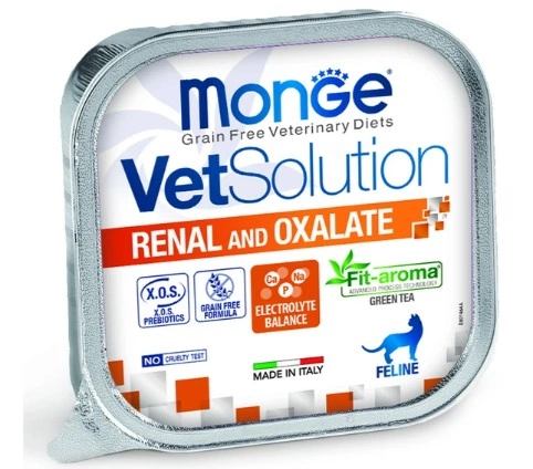 Корм Monge Vet Solution Renal and Oxalate лечение почек для кошек 100 г фото 1