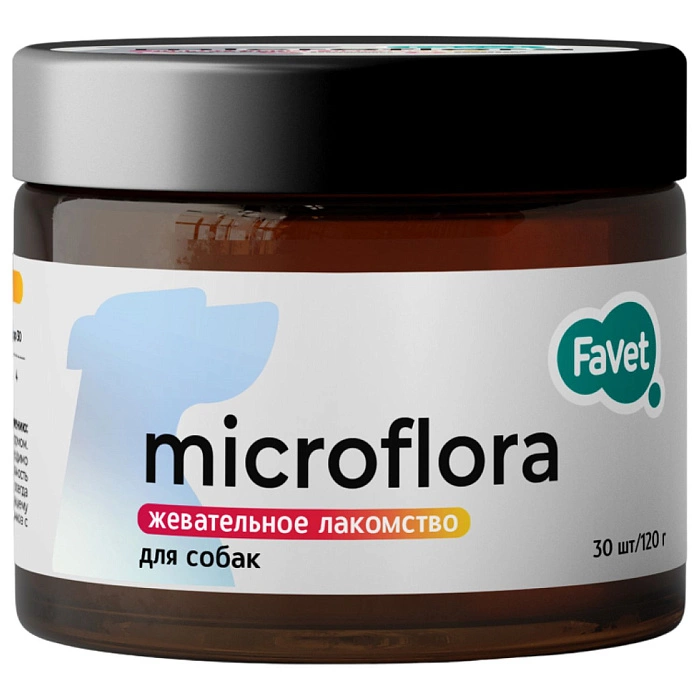 Жевательное лакомство Favet Microflora для собак 30 шт/120 г фото 1
