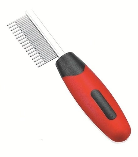 Расческа для мелких животных Hello Pet "Mini Handled Comb" разнозубая 12 см фото 1
