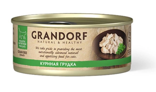 Корм Grandorf для кошек с куриной грудкой 70 г фото 1