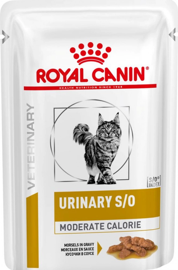 Корм Royal Canin Urinary S/O Moderate Calorie для кошек при лечении МКБ 85 г фото 1