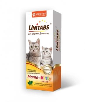 Паста для котят и беременных кошек Neoterica Unitabs Mama+Kitty 120 мл фото 2