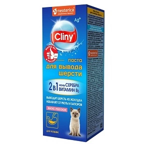 Паста для кошек Neoterica Cliny для вывода шерсти со вкусом лосося 30 мл фото 1