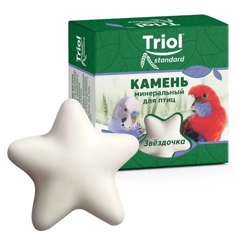 Камень минеральный Triol для птиц  "Звездочка" 30г фото 1