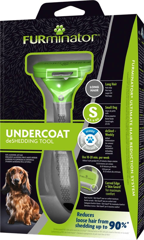 FURminator Long Hair Undercoat для маленьких собак с длинной шерстью до 4,5 кг фото 1