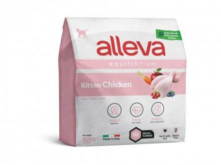 Корм Alleva Equilibrium Kitten для котят с курицей 400 г фото 2
