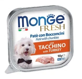 Корм Monge Fresh для собак с индейкой 100 г фото 2