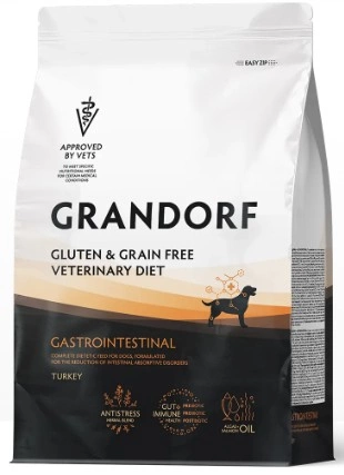 Корм Grandorf Gastrointestinal для собак при заболеваниях ЖКТ с индейкой 1 кг фото 1