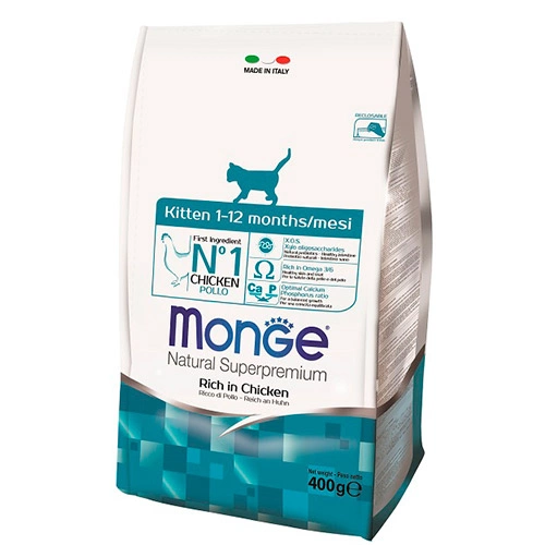 Корм Monge Kitten для котят с птицей 400 г фото 1