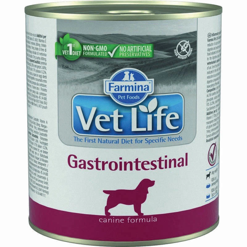 Корм Farmina Vet Life Gastro-intestinal для собак при поталогии ЖКТ 300 г фото 1