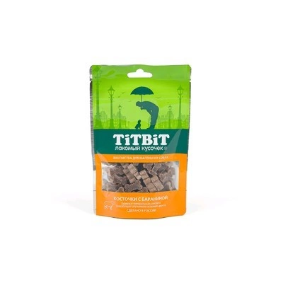 Лакомство для собак Titbit Мясные косточки с бараниной 145 г фото 1