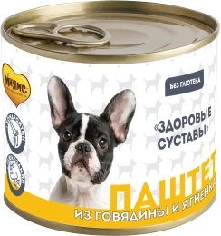 Корм Мнямс для собак Здоровые Суставы паштет из говядины и ягненка 200 г фото 1
