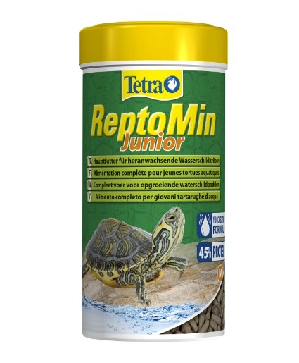 Корм для черепах Tetra ReptoMin Junior для молодых водных черепах палочки 250 мл фото 1