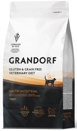 Корм Grandorf Gastrointestinal для кошек при заболеваниях ЖКТ с индейкой 400 г фото 1
