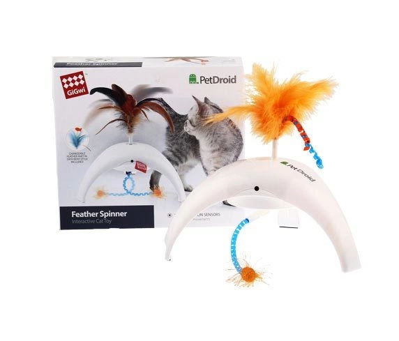 Игрушка для кошек GiGwi PetDroid "Feather Spinner" интерактивная фото 1