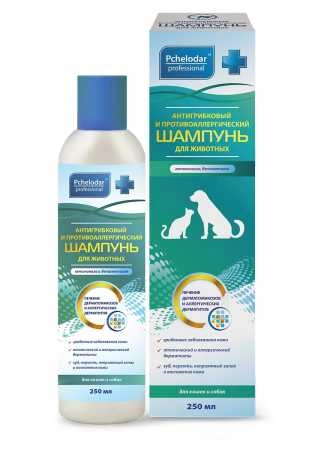 Шампунь Pchelodar антигрибковый и противоаллергический, 250 мл фото 1