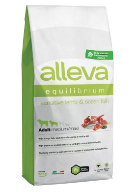 Корм Alleva Equilibrium Sensitive собак средних и крупных пород с ягненком и рыбой 12 кг фото 1
