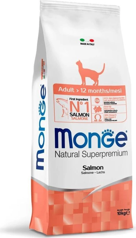 Корм Monge Cat Salmon Adult для кошек с лососем 1,5 кг фото 2