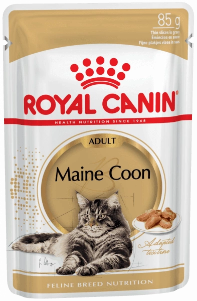 Корм Royal Canin Maine Coon Adult для кошек породы Мэйн Кун в соусе 85 г фото 1