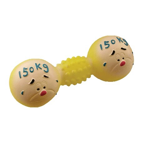 Игрушка для собак Зооник "Гантель 150 кг" 13 см фото 1