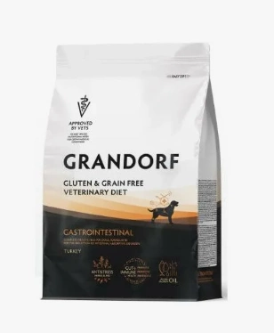 Корм Grandorf Gastrointestinal для собак при заболеваниях ЖКТ с индейкой 3 кг фото 1