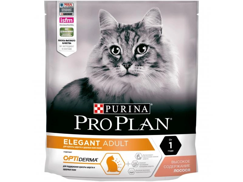 Корм Purina Pro Plan Elegant для красоты шерсти и здоровья кожи с лососем 400 г фото 1